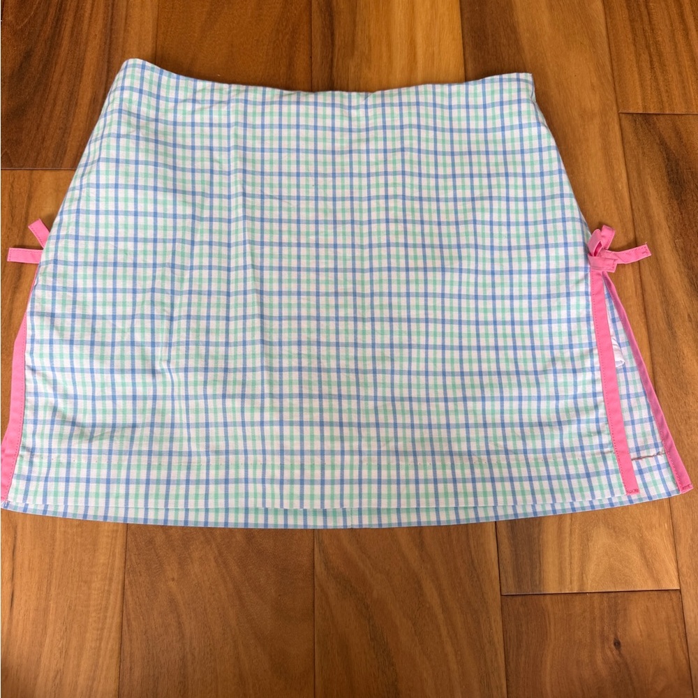 TBBC Plaid Side-Tie Skort